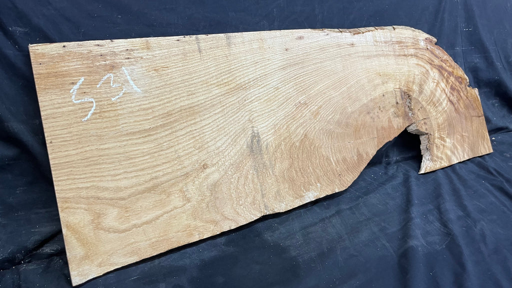 Oak resin project, craft wood shelf, 1054 L x 362 W x 17 D mm     (mf531)