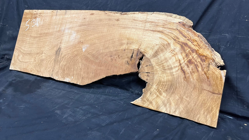 Oak resin project, craft wood shelf, 1054 L x 362 W x 17 D mm     (mf531)