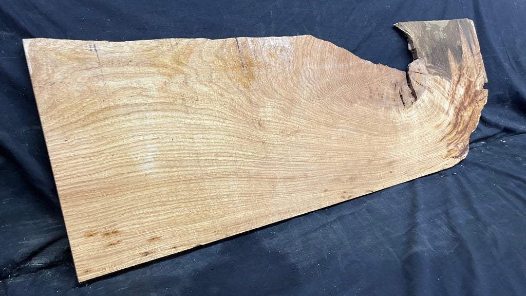Oak resin project, craft wood shelf, 1054 L x 362 W x 17 D mm     (mf531)