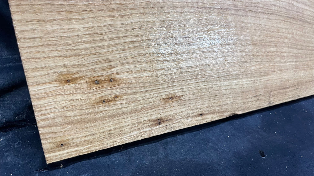 Oak resin project, craft wood shelf, 1054 L x 362 W x 17 D mm     (mf531)