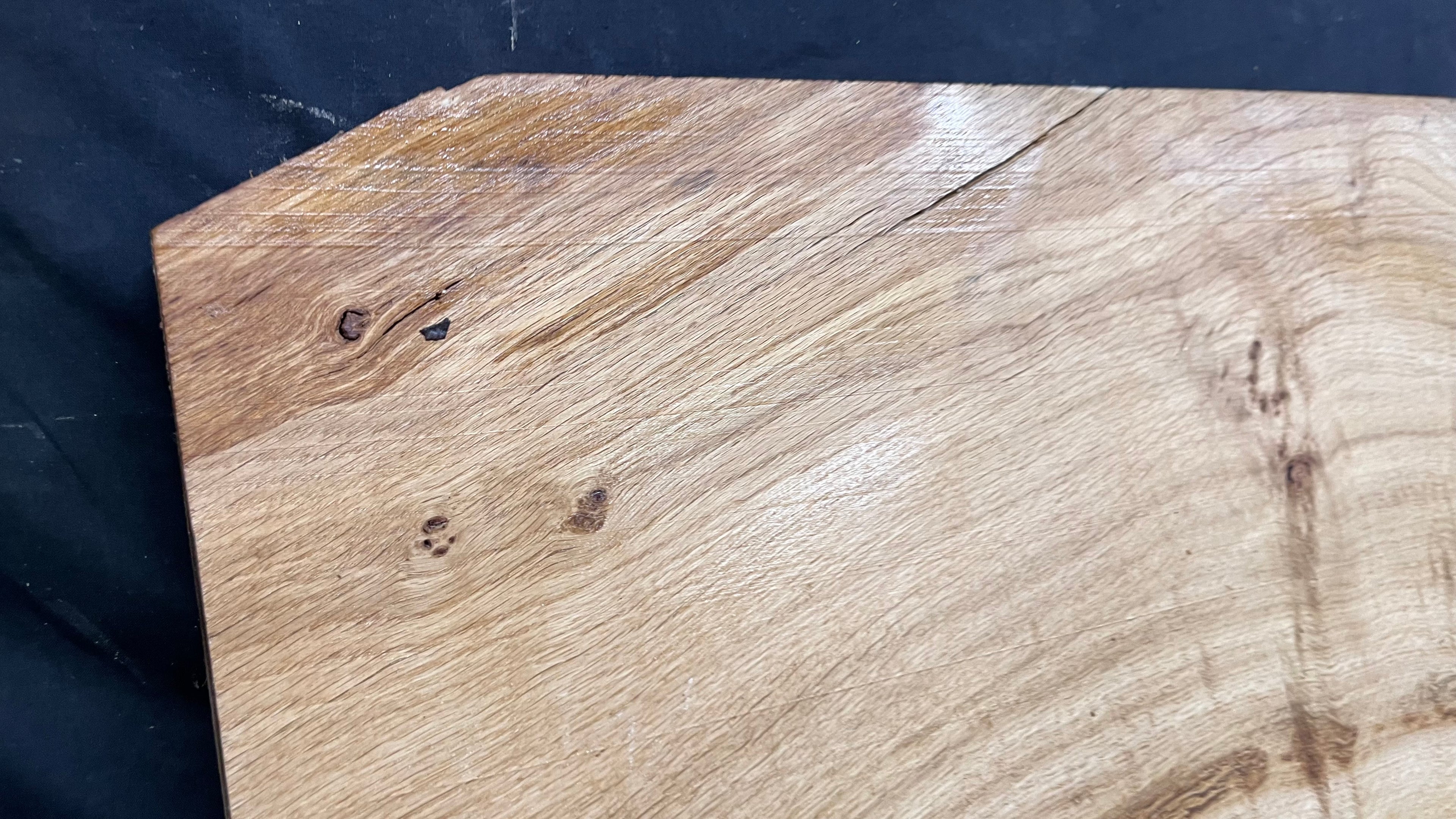 Oak resin project, craft wood shelf, 792 L x 457 W x 29 D mm     (mf533)