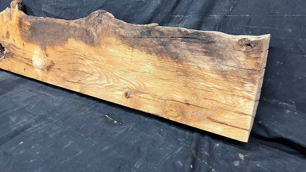 Oak sill, shelf, mantel, craft wood shelf, 1390 L x 318 W x 45 D mm     (mt536)