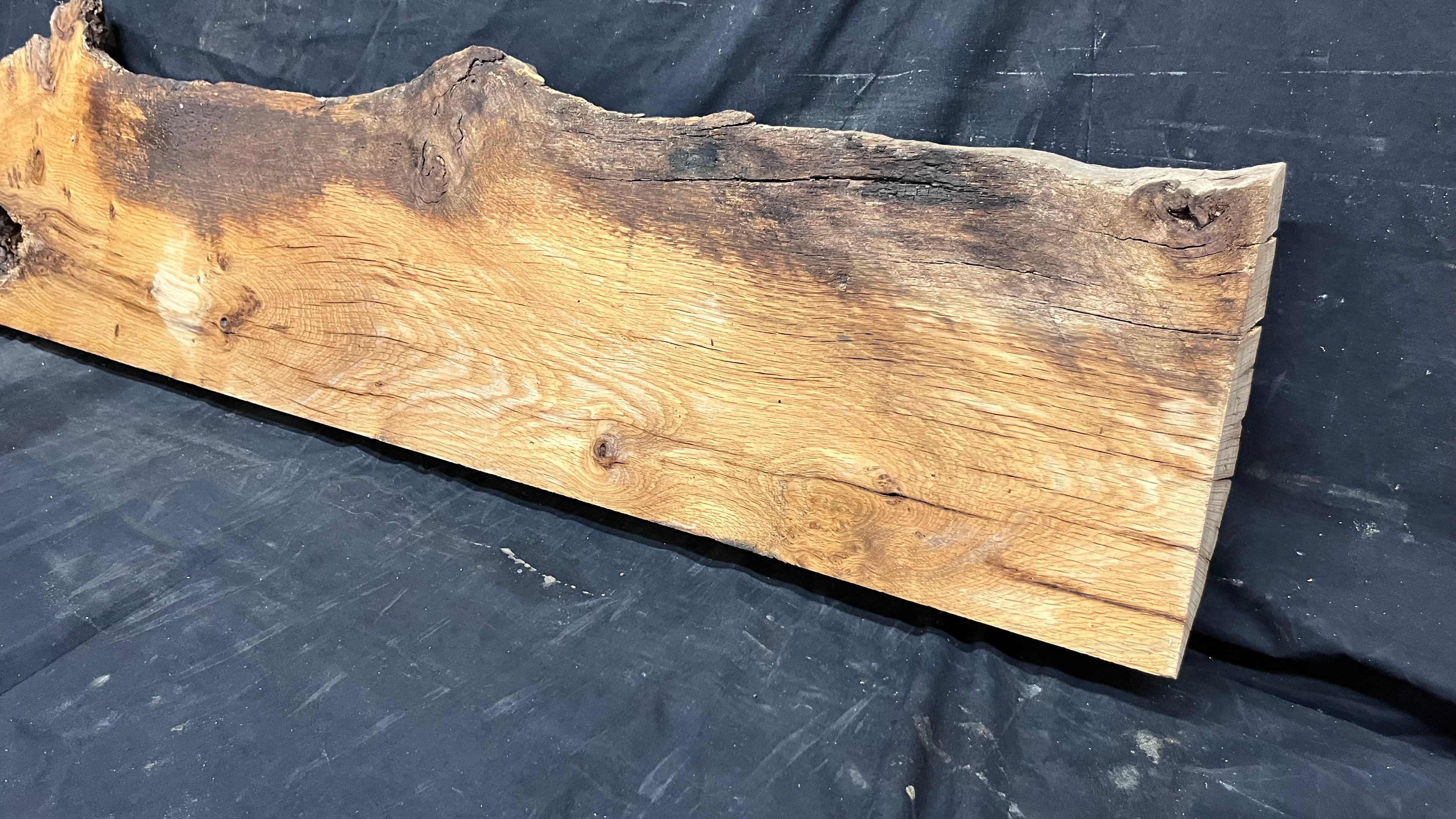 Oak sill, shelf, mantel, craft wood shelf, 1390 L x 318 W x 45 D mm     (mt536)