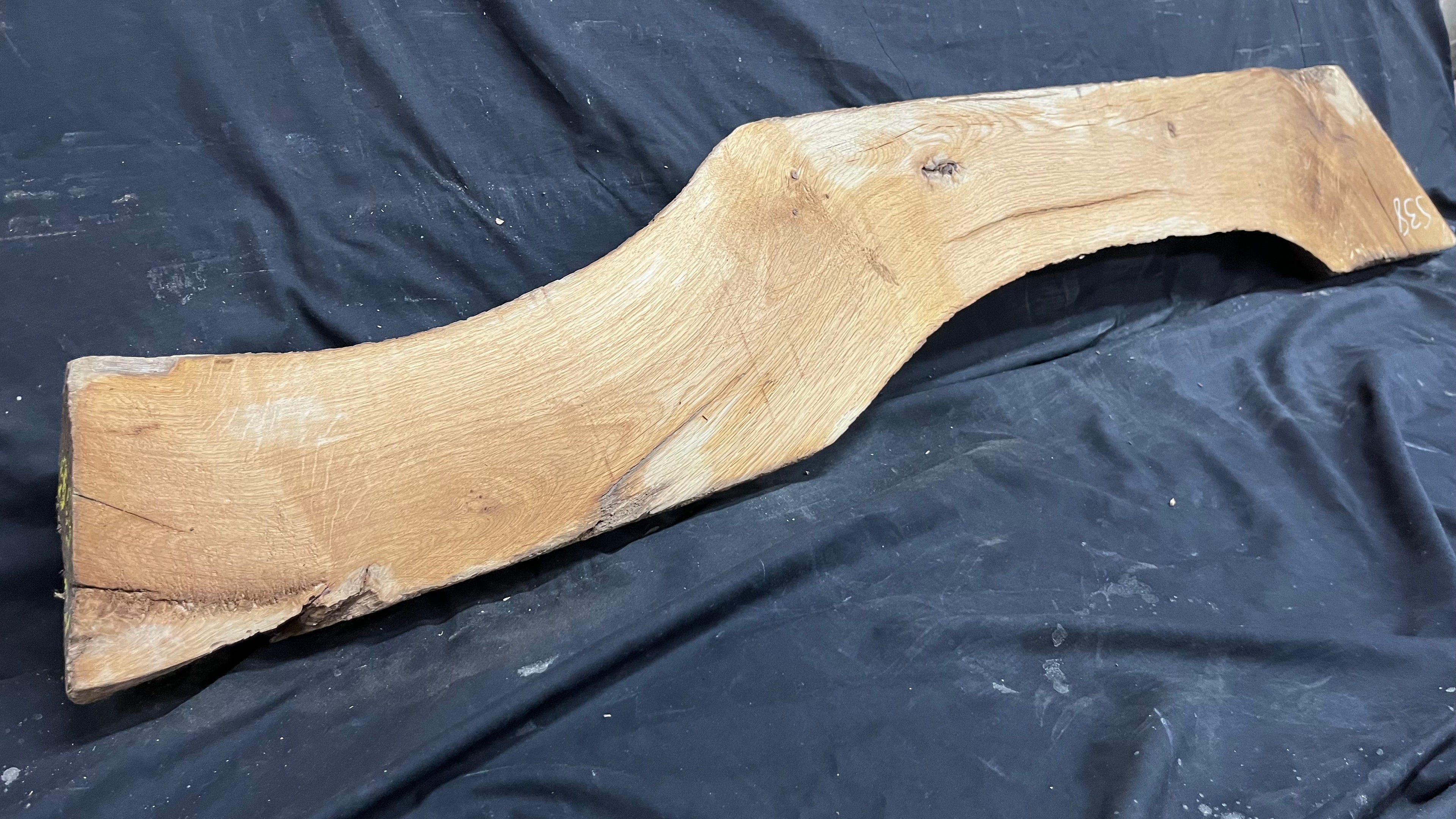 Oak beam, shelf, mantel, craft wood shelf, 1435 L x 225 W x 50 D mm     (mt538)