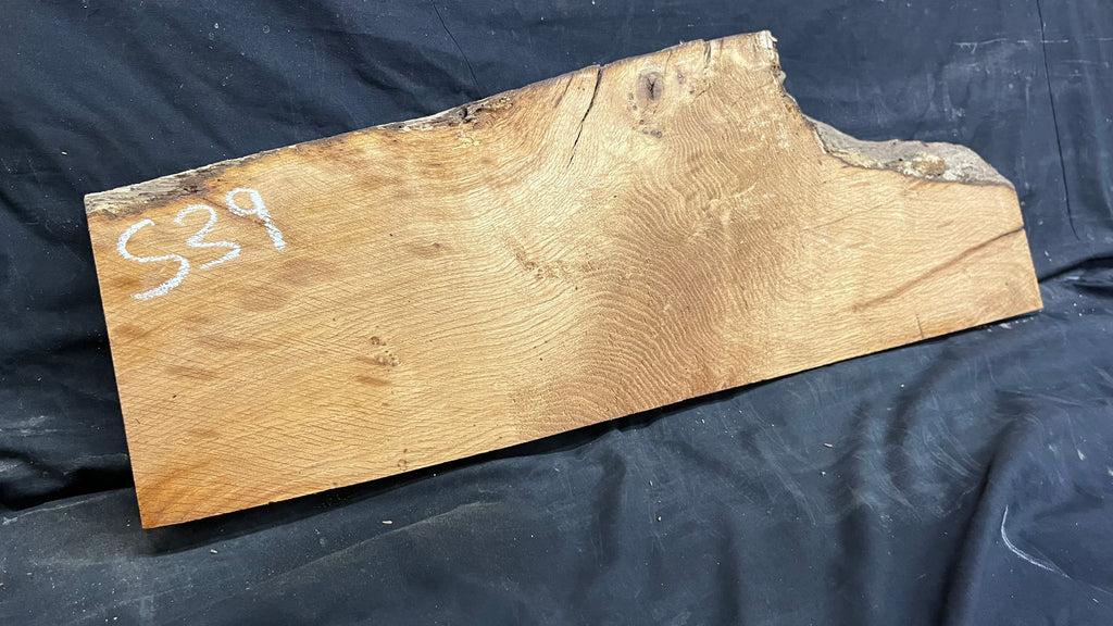 Oak, shelf, mantel, craft wood shelf, 777 L x 282 W x 46 D mm     (539)