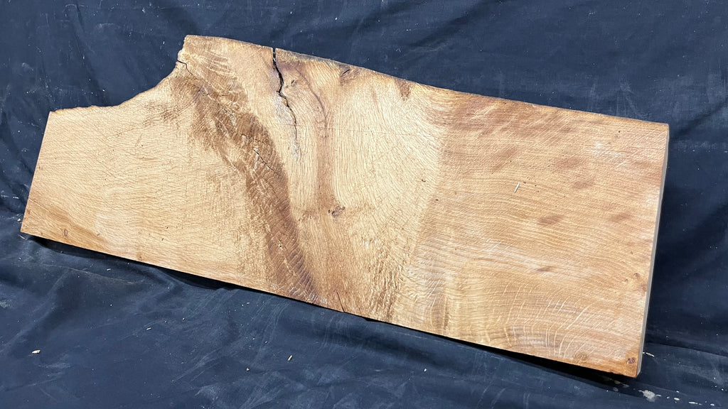 Oak, shelf, mantel, craft wood shelf, 777 L x 282 W x 46 D mm     (539)