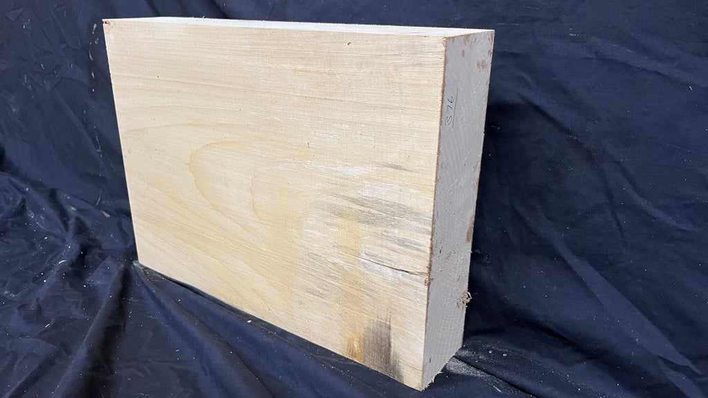 Lime wood carving block, 411 L x 297 W x 83 D mm        (376)