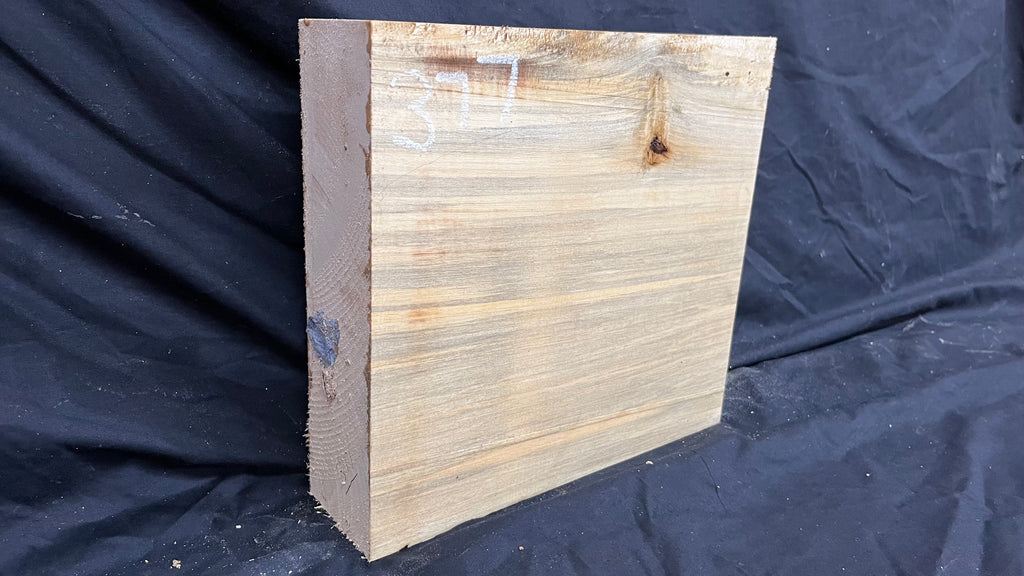 Lime wood carving block, 307 L x 292 W x 83 D mm        (377)