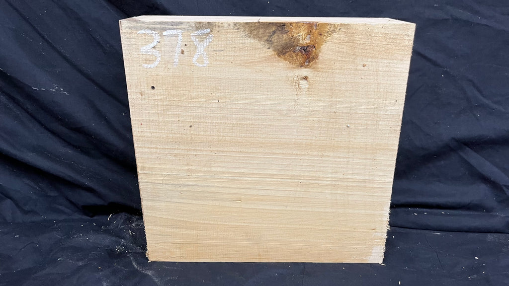 Lime wood carving block, 276 L x 273 W x 83 D mm        (378)