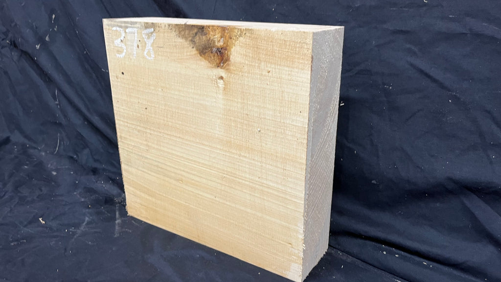 Lime wood carving block, 276 L x 273 W x 83 D mm        (378)