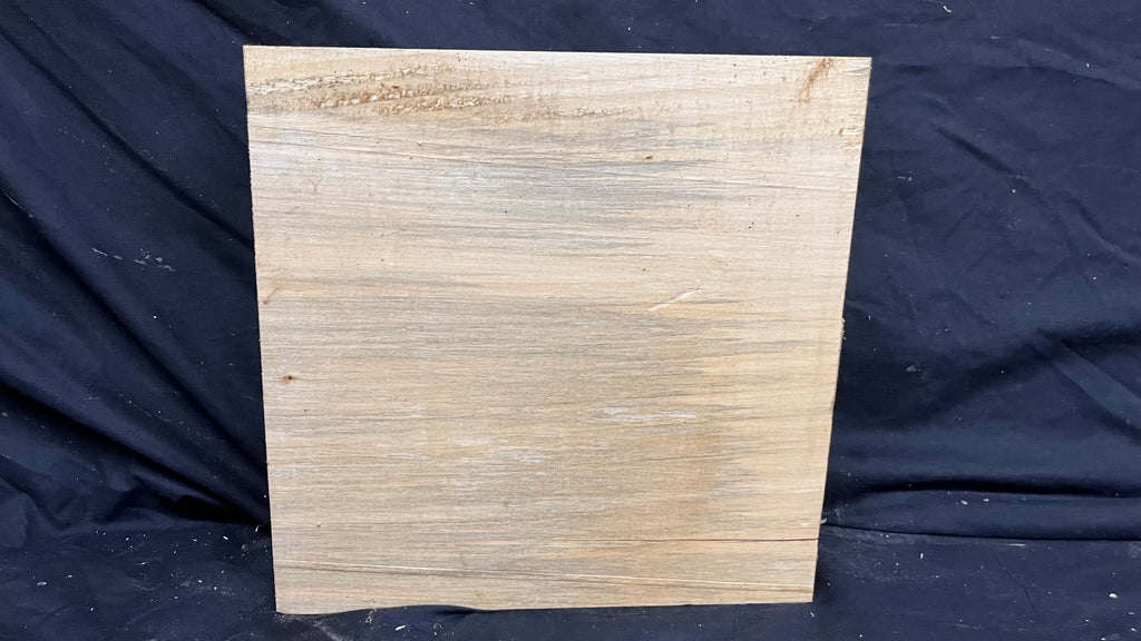 Lime wood carving block, 276 L x 273 W x 83 D mm        (378)