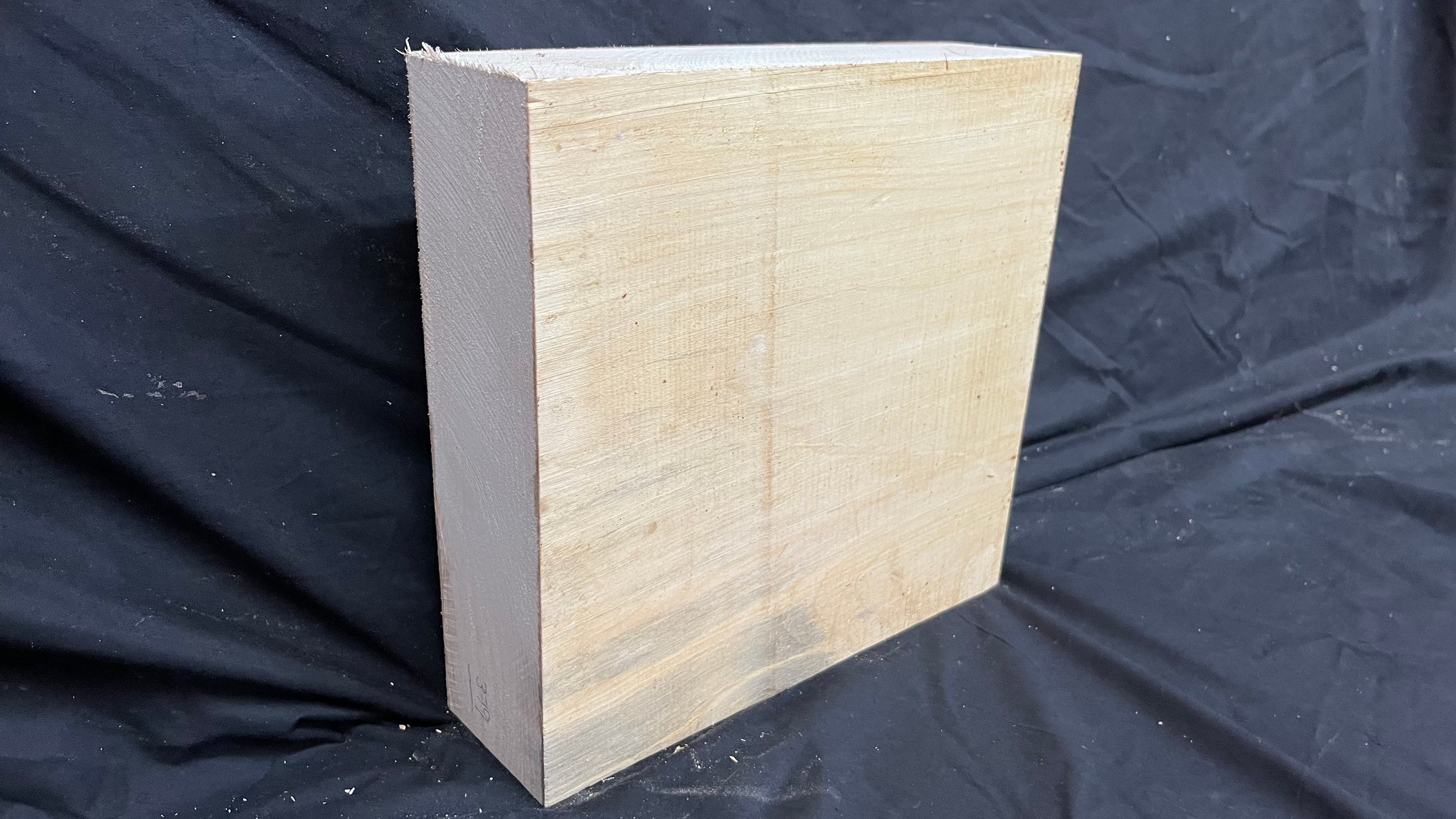 Lime wood carving block, 292 L x 278 W x 83 D mm        (379)