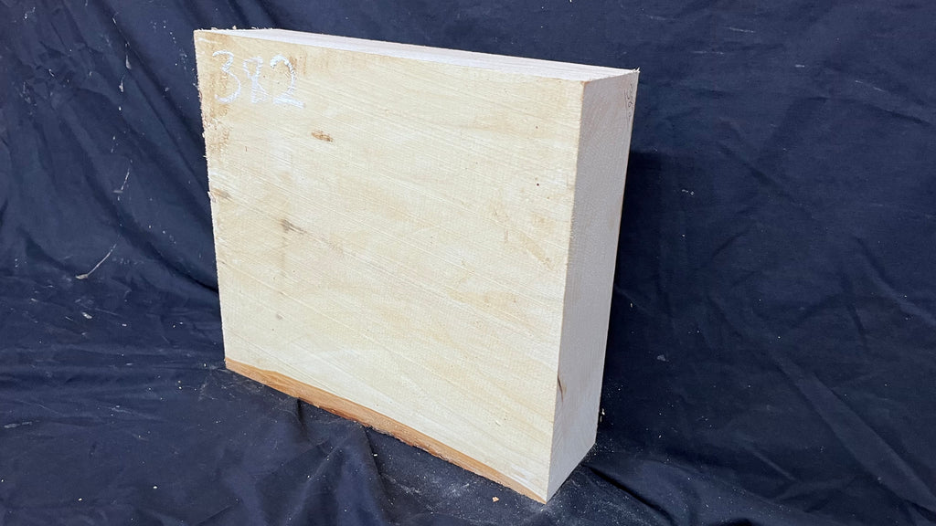 Lime wood carving block, 310 L x 275 W x 82 D mm        (382)