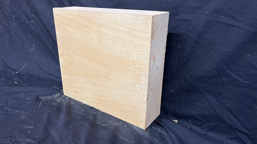 Lime wood carving block, 310 L x 275 W x 82 D mm        (382)