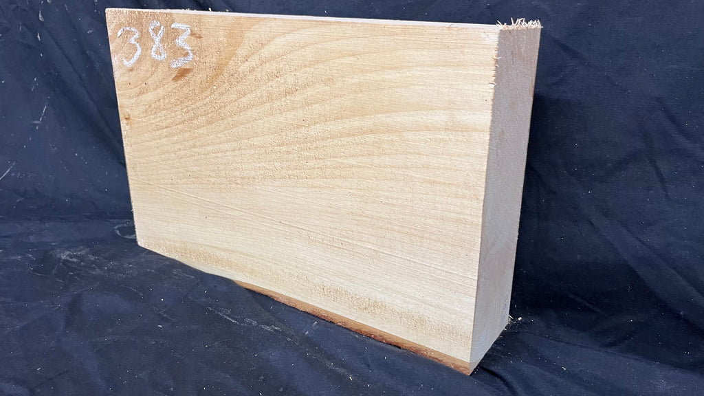 Lime wood carving block, 364 L x 228 W x 82 D mm        (383)