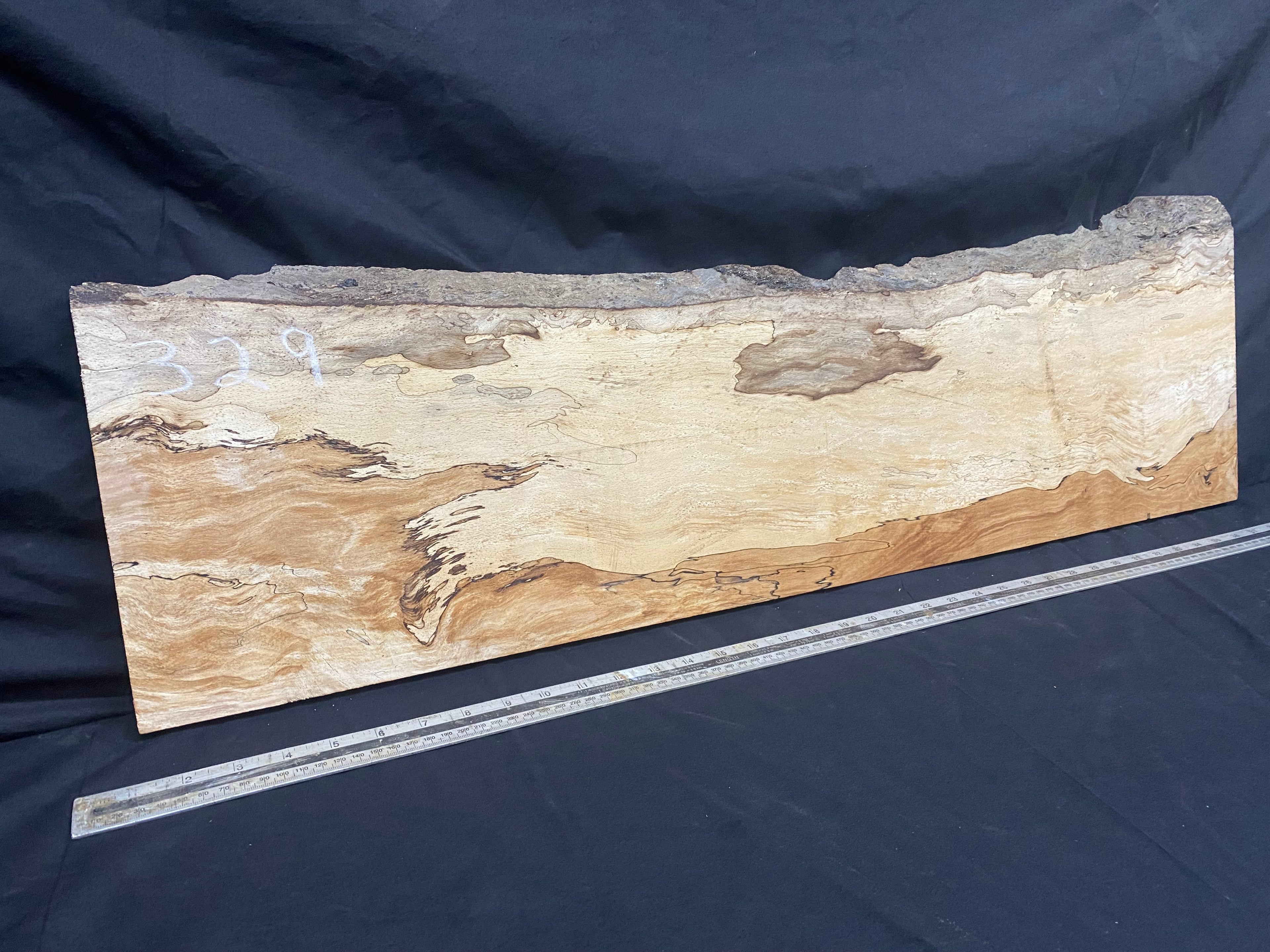 Spalted beech thin timber, box making 953 L x 289 W x 23 D mm    (329)