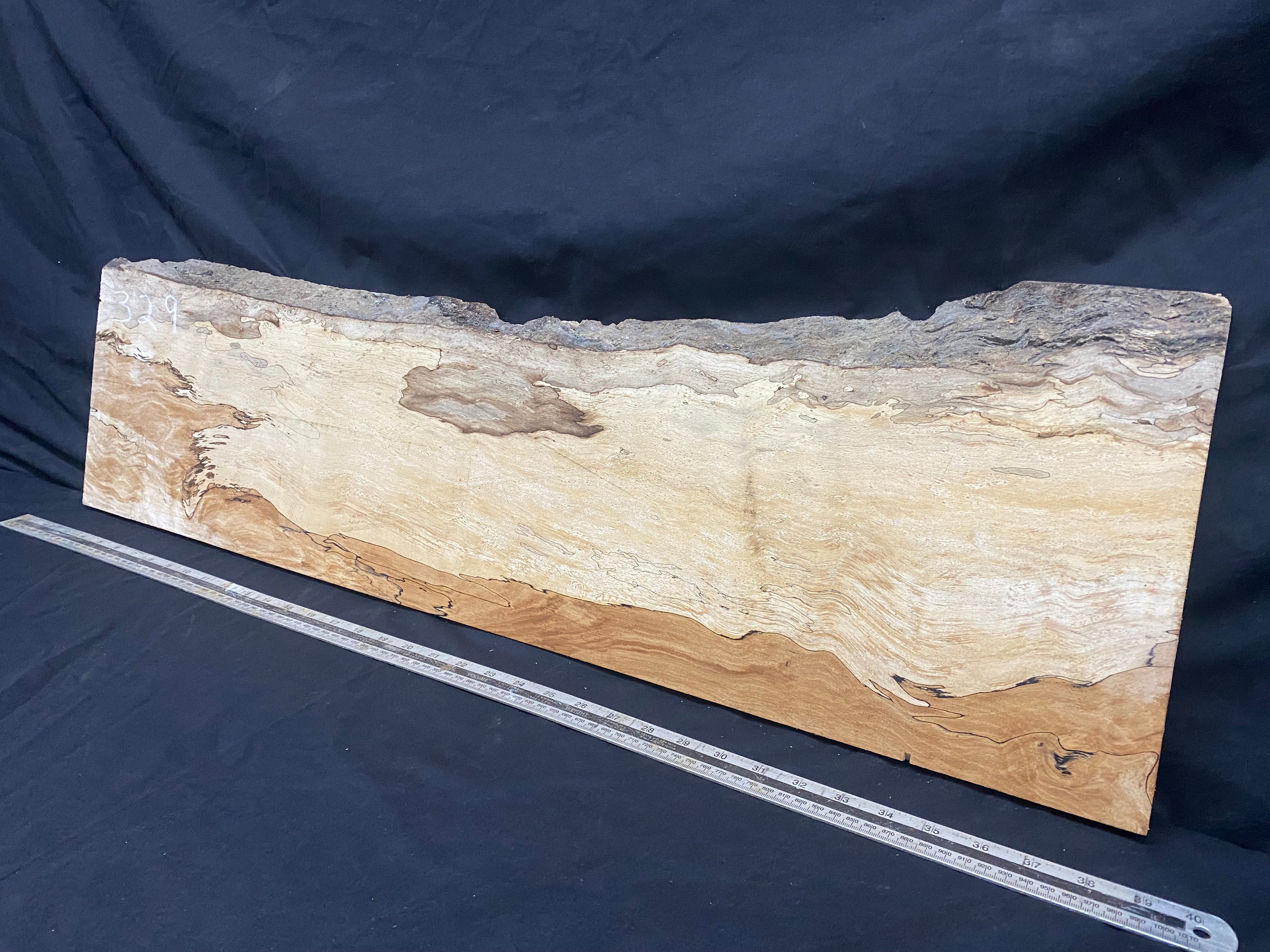 Spalted beech thin timber, box making 953 L x 289 W x 23 D mm    (329)