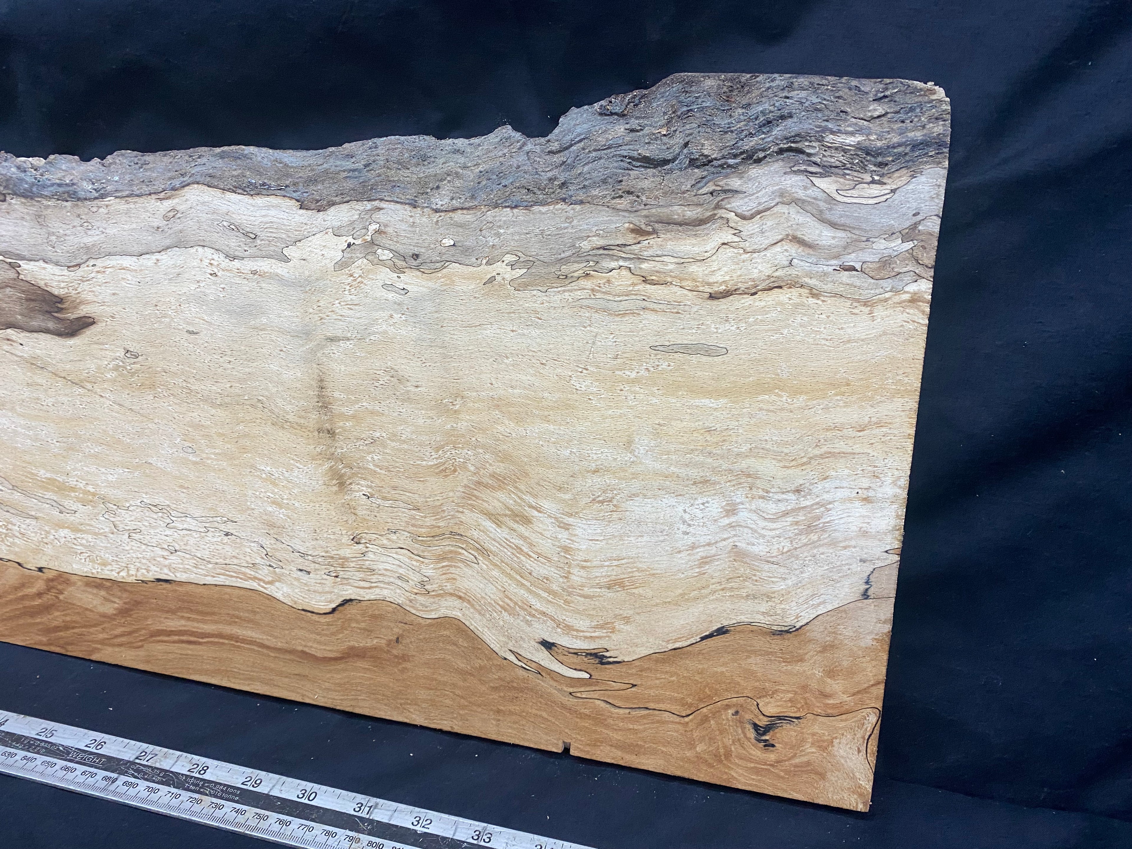 Spalted beech thin timber, box making 953 L x 289 W x 23 D mm    (329)