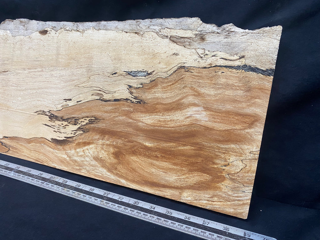 Spalted beech thin timber, box making 953 L x 289 W x 23 D mm    (329)