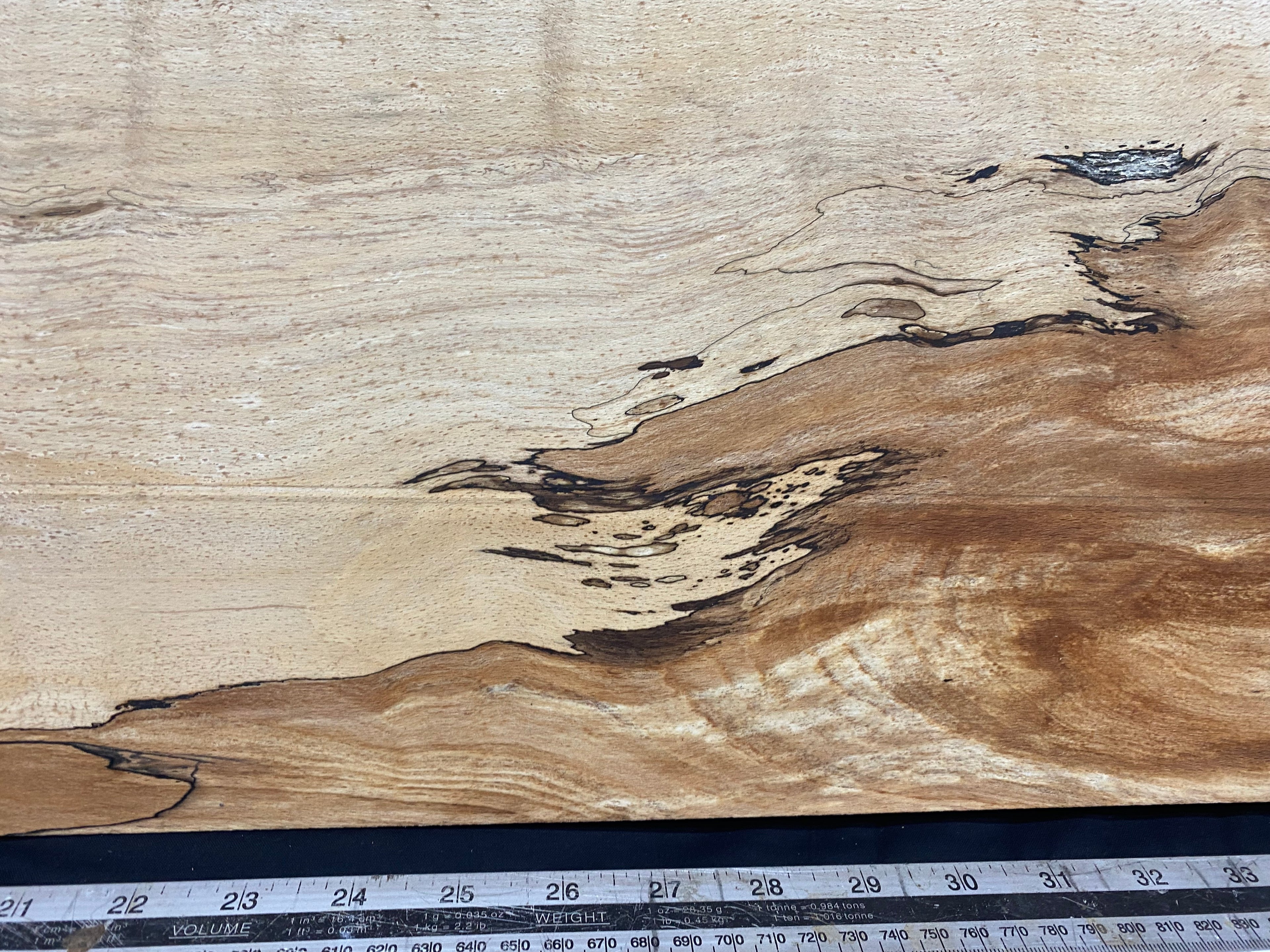 Spalted beech thin timber, box making 953 L x 289 W x 23 D mm    (329)