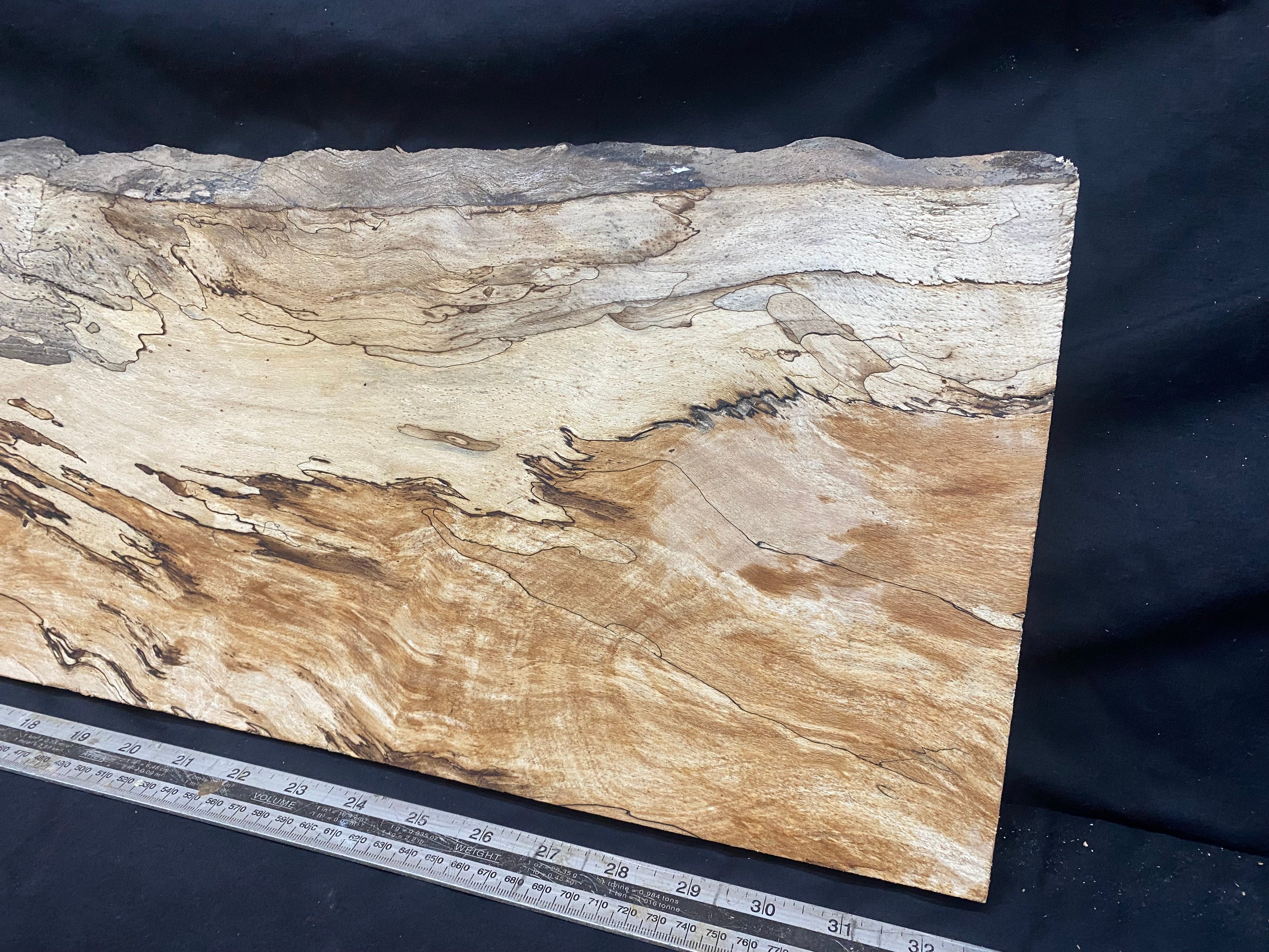 Spalted beech thin timber, box making 801 L x 267 W x 23 D mm    (330)