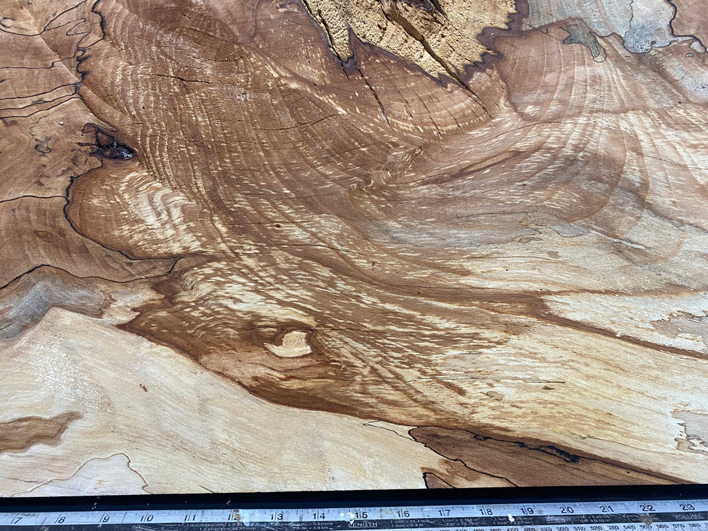 Spalted beech timber, resin table blank 783 x 482 W x 45 D mm    (331)