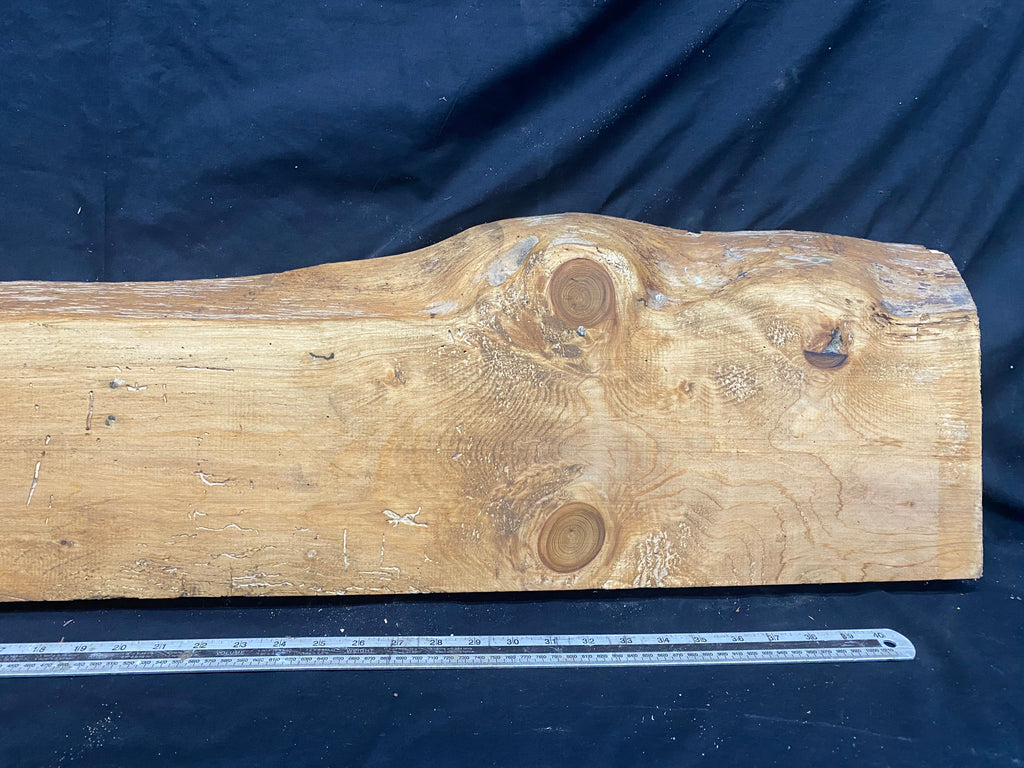 Cedar plank, shelf, 1260 L x 278 W x 43 D mm    (337)