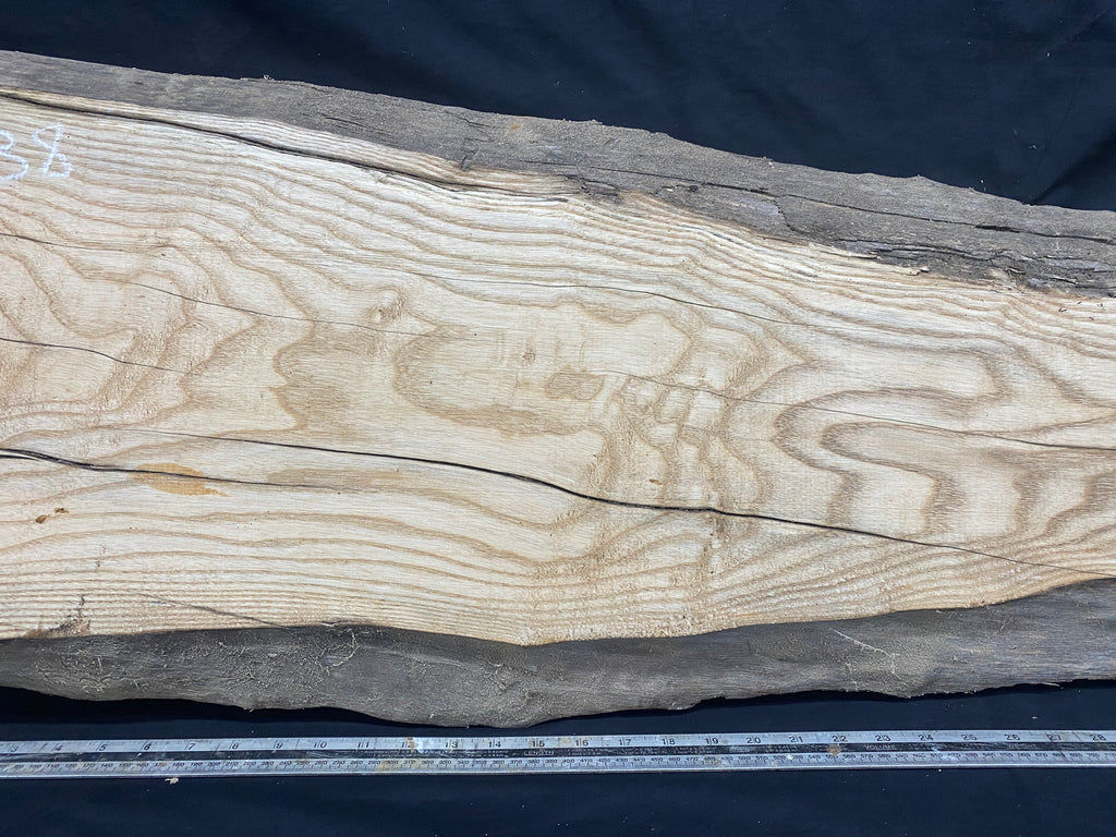 Hardwood ash, plank, 992 L x 392 W x 39 D mm     (338)