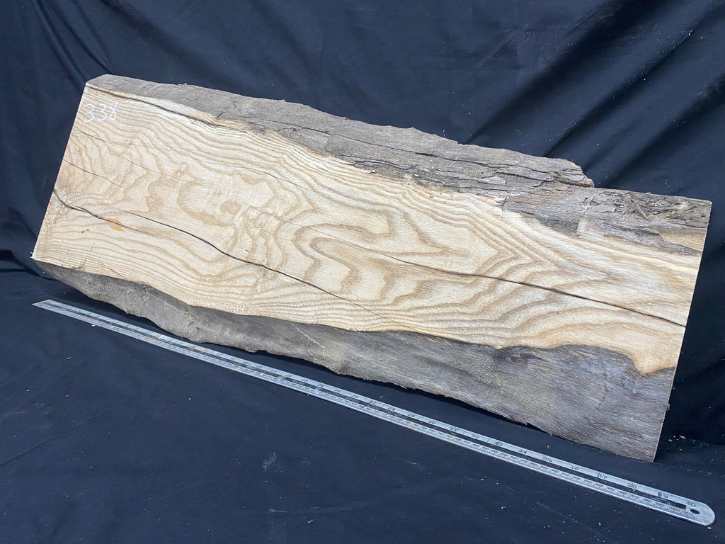 Hardwood ash, plank, 992 L x 392 W x 39 D mm     (338)