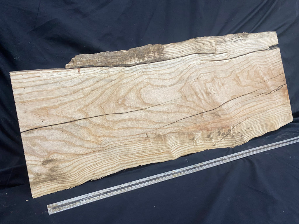 Hardwood ash, plank, 992 L x 392 W x 39 D mm     (338)
