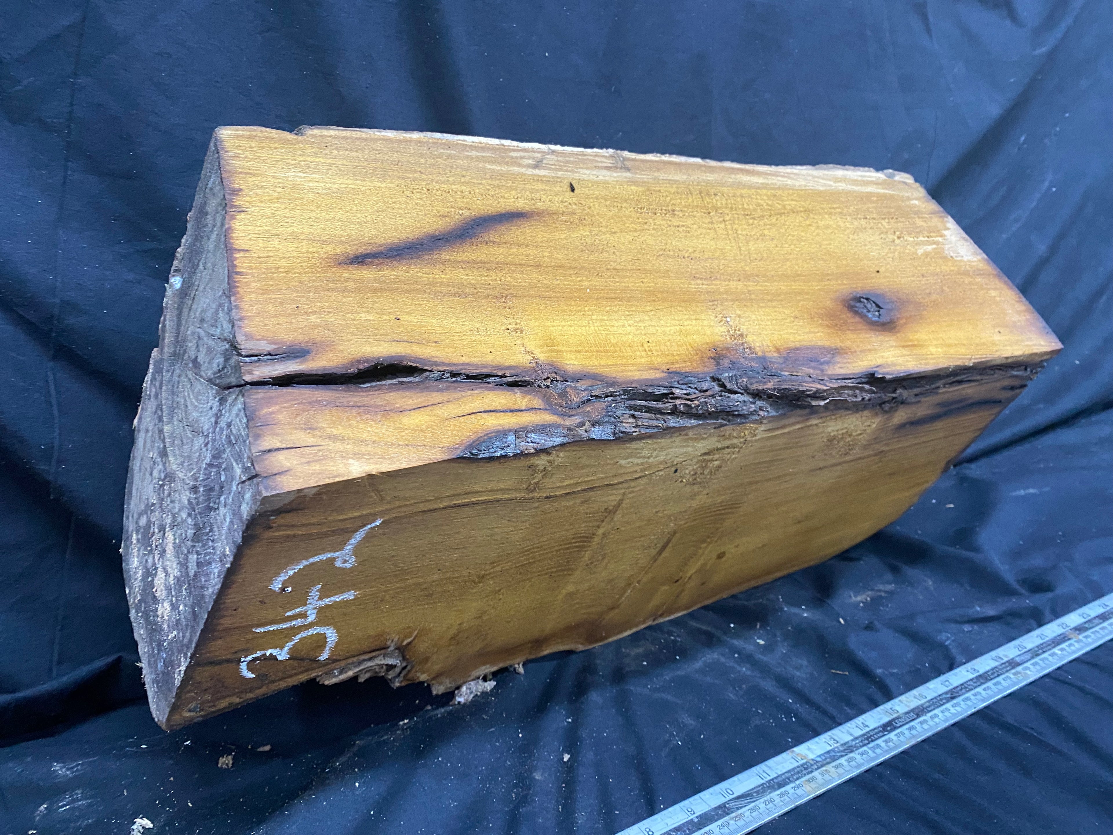 Hardwood mulberry, block dry 535 L x 215 W x 176 D mm          (342)