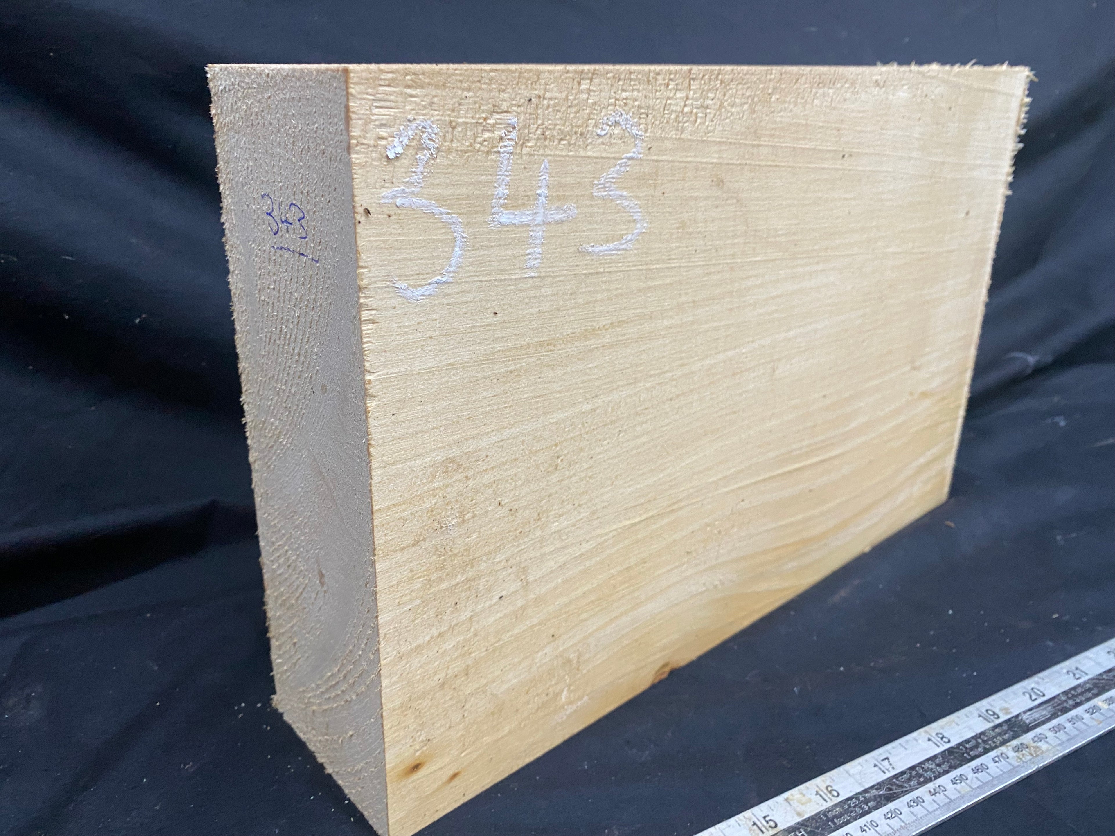 woodcarving or sculpting lime block 340 L x 215 W x 81 D mm    (343)