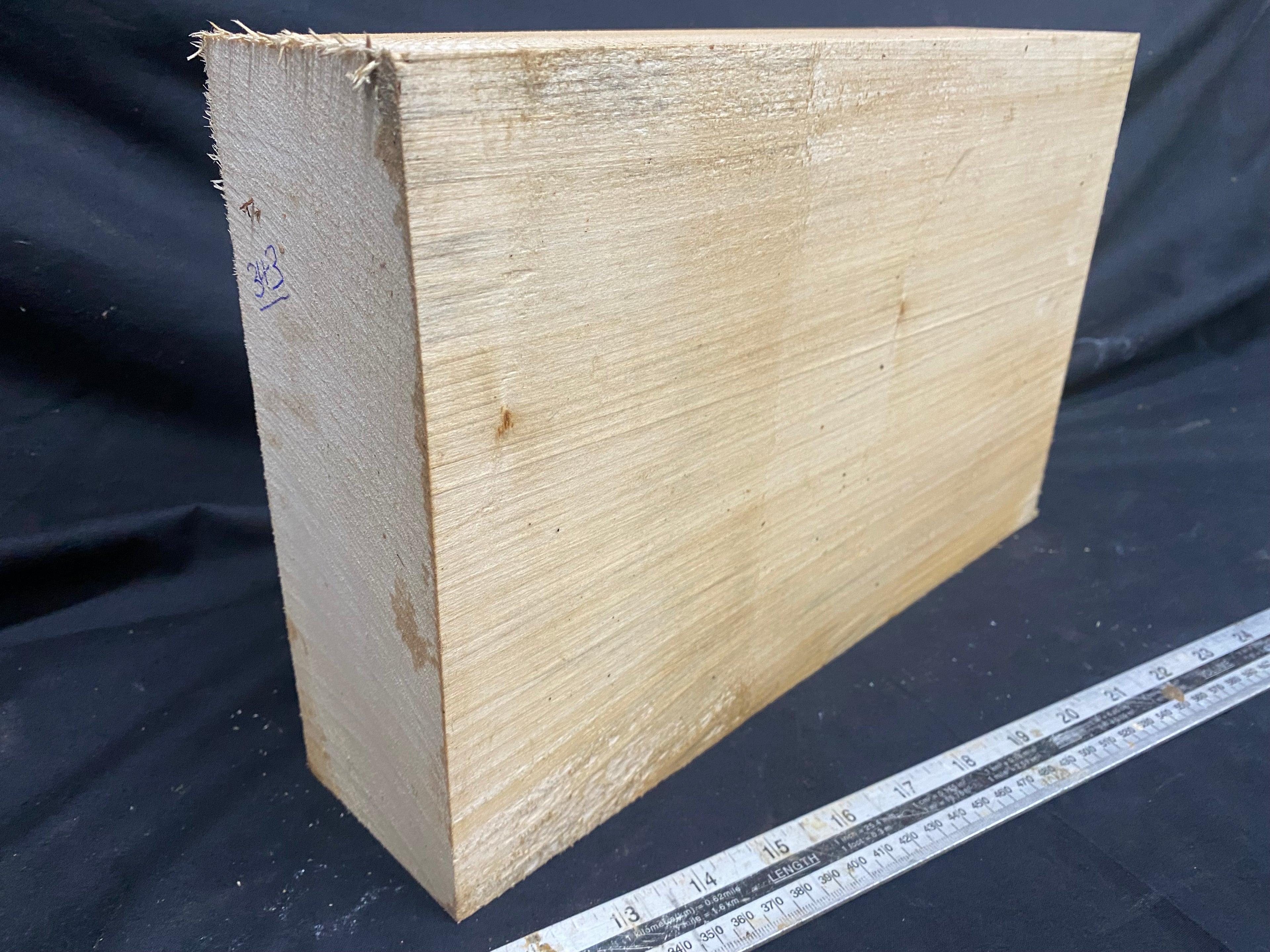 woodcarving or sculpting lime block 340 L x 215 W x 81 D mm    (343)