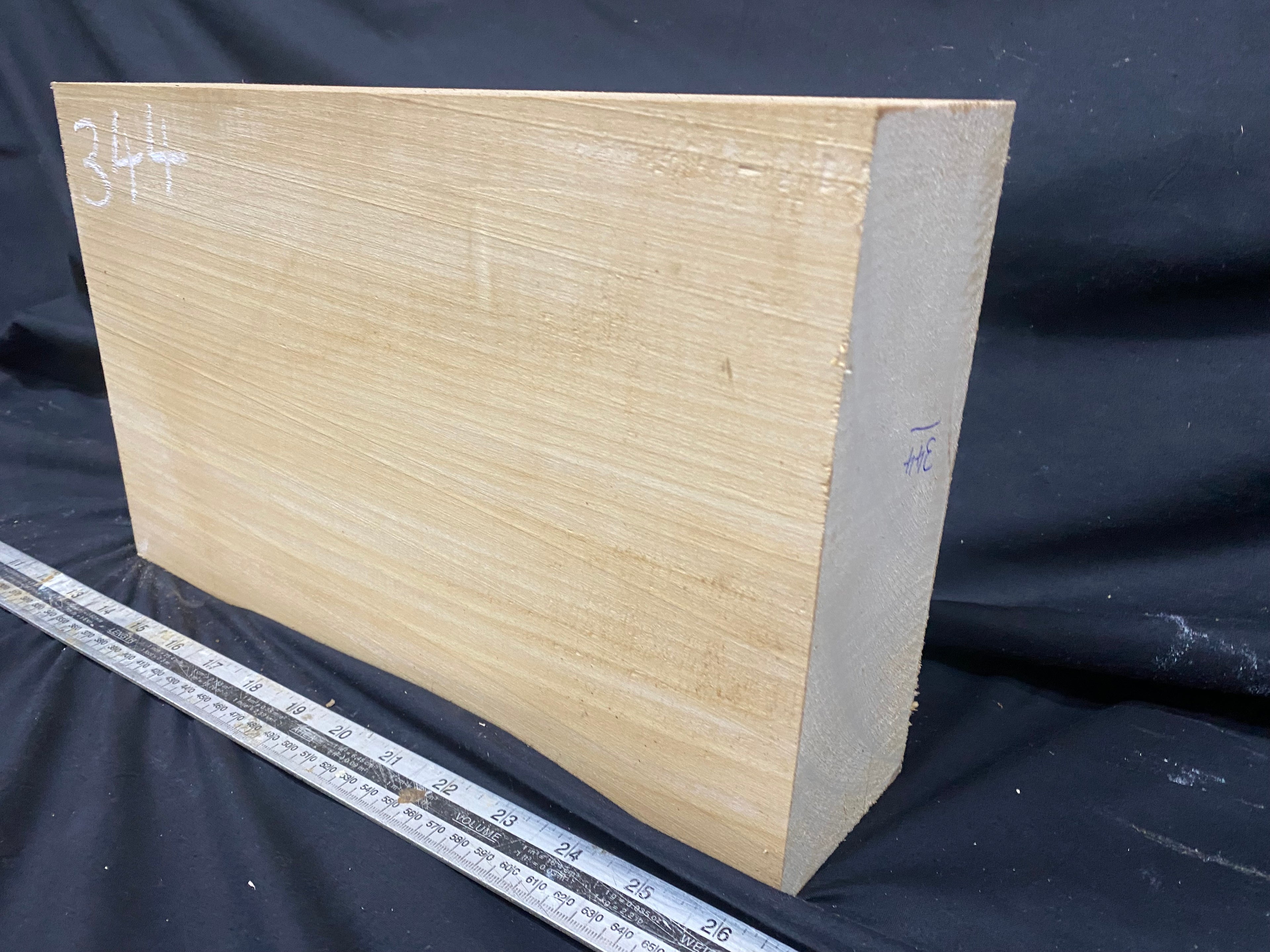 woodcarving or sculpting lime block 365 L x 215 W x 80 D mm    (344)