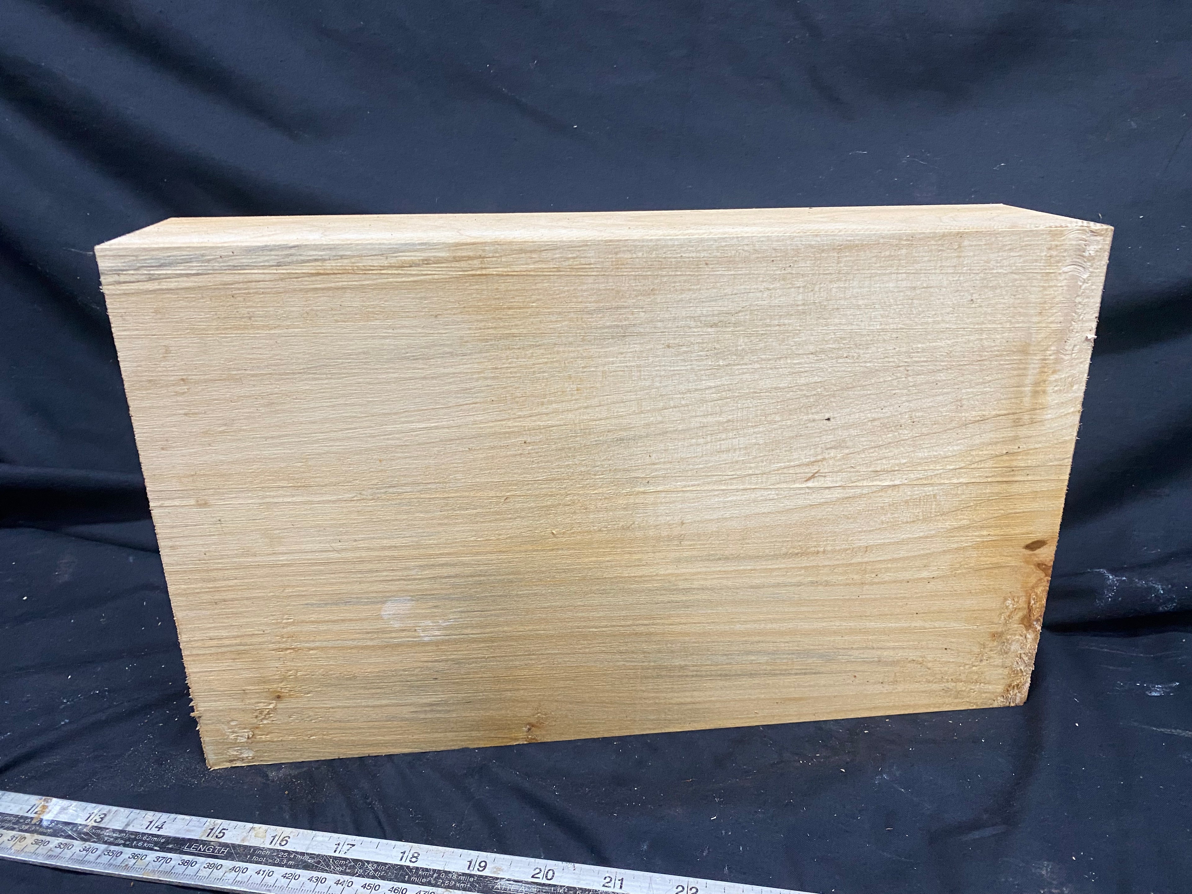 woodcarving or sculpting lime block 365 L x 215 W x 80 D mm    (344)