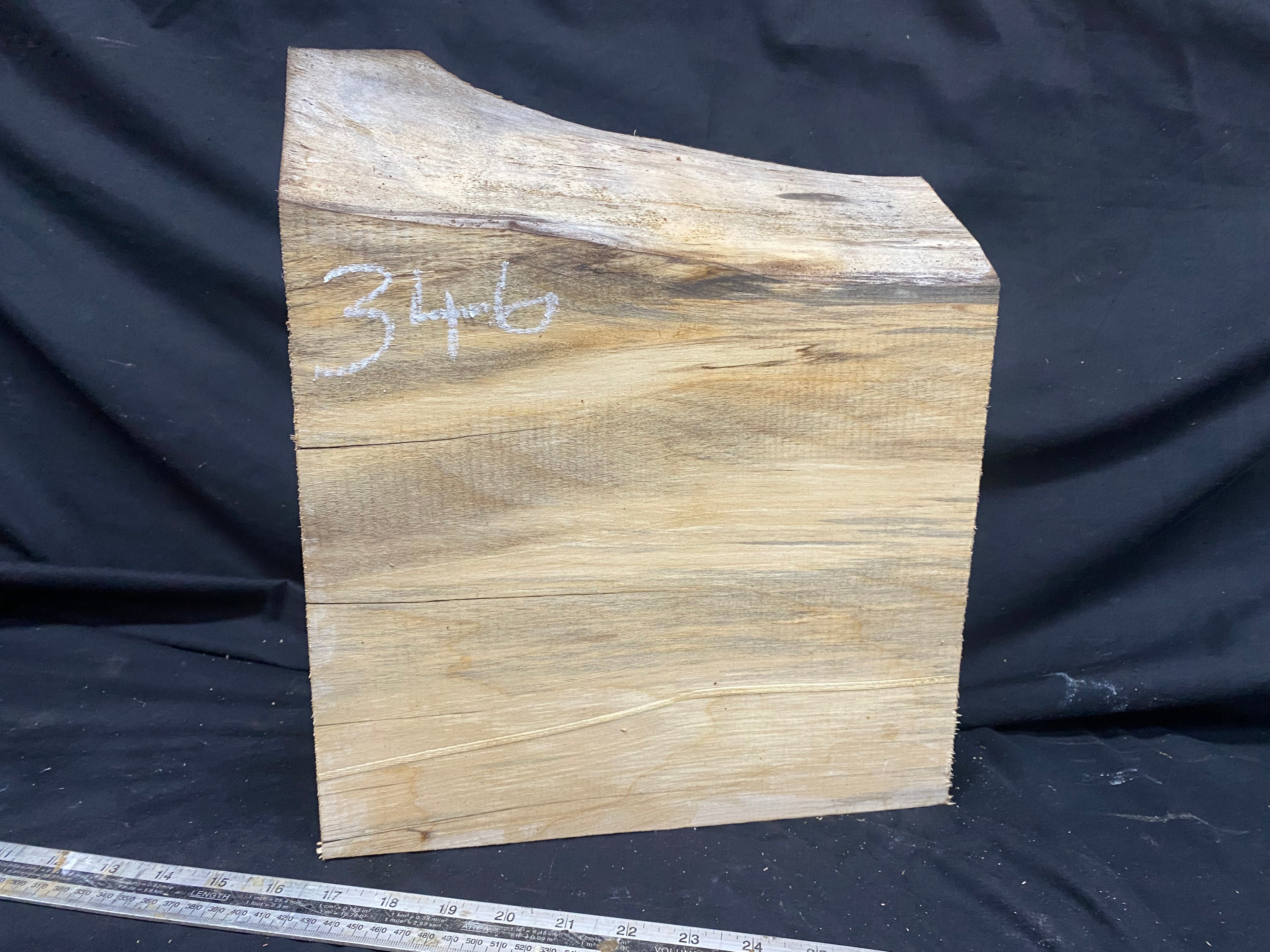woodcarving or sculpting lime block 298 L x 345 W x 90 D mm    (346)