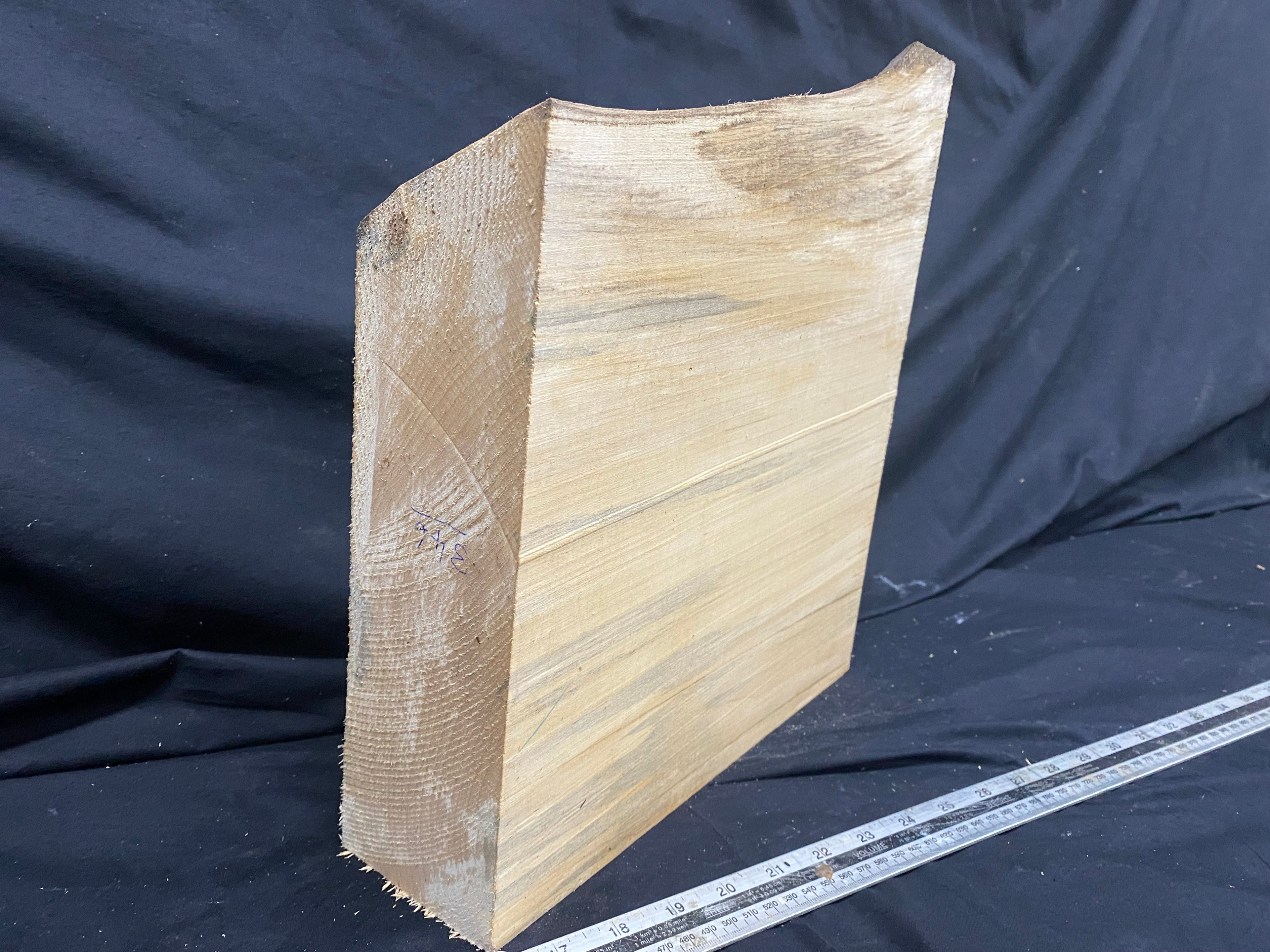 woodcarving or sculpting lime block 298 L x 345 W x 90 D mm    (346)