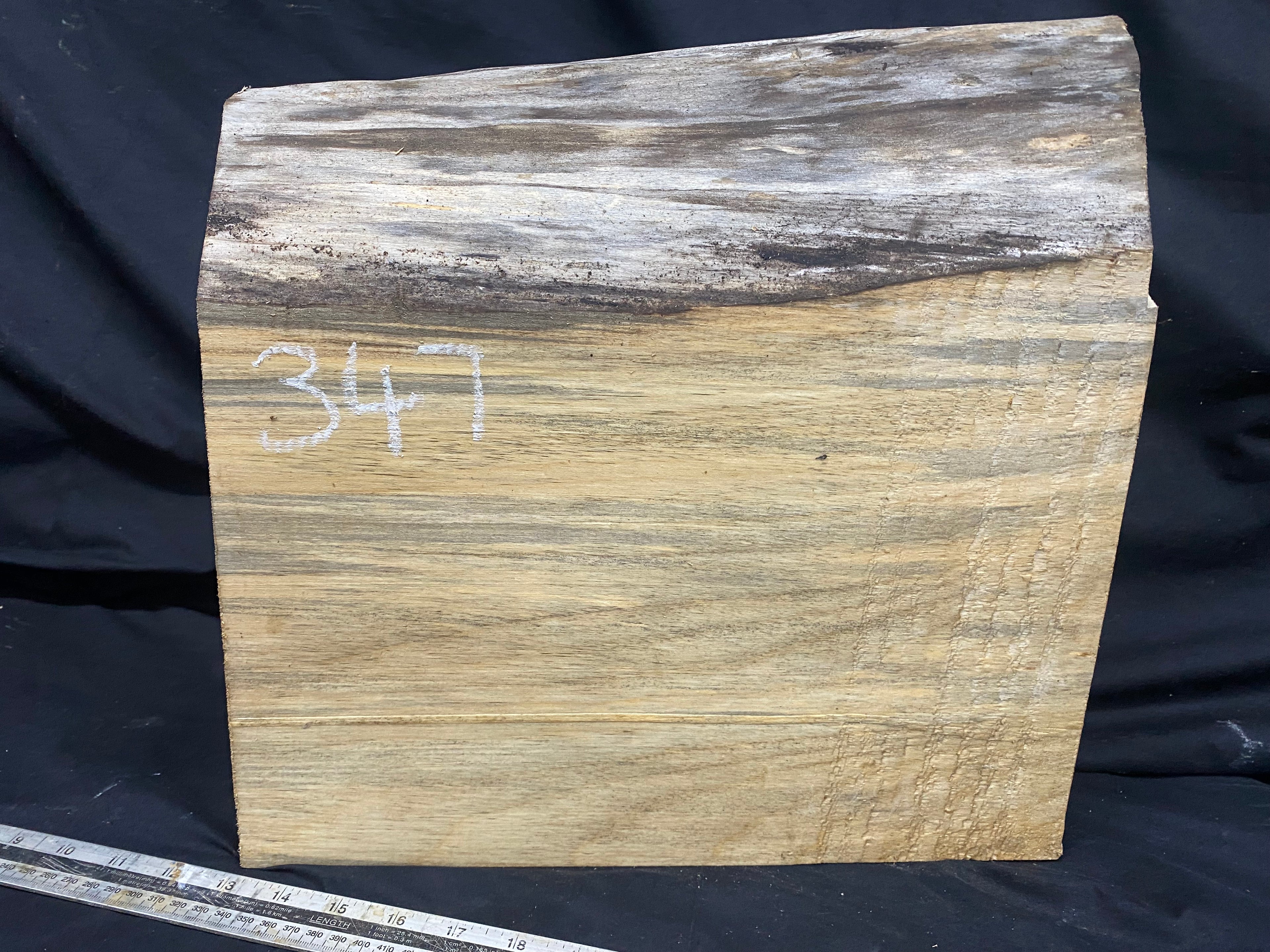 woodcarving or sculpting lime wood 370 L x 365 W x 87 D mm    (347)