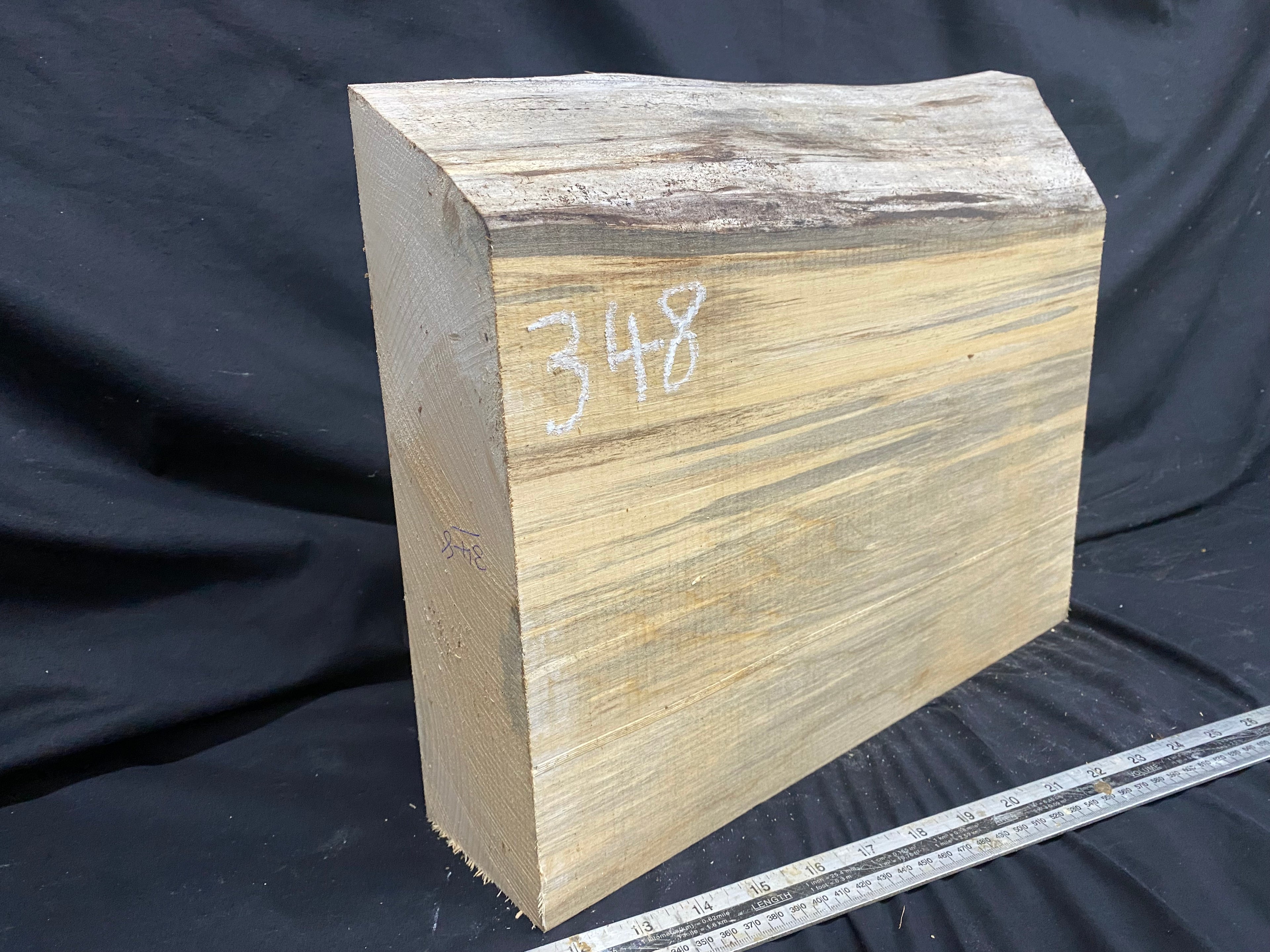 woodcarving or sculpting lime wood 391 L x 315 W x 87 D mm    (348)