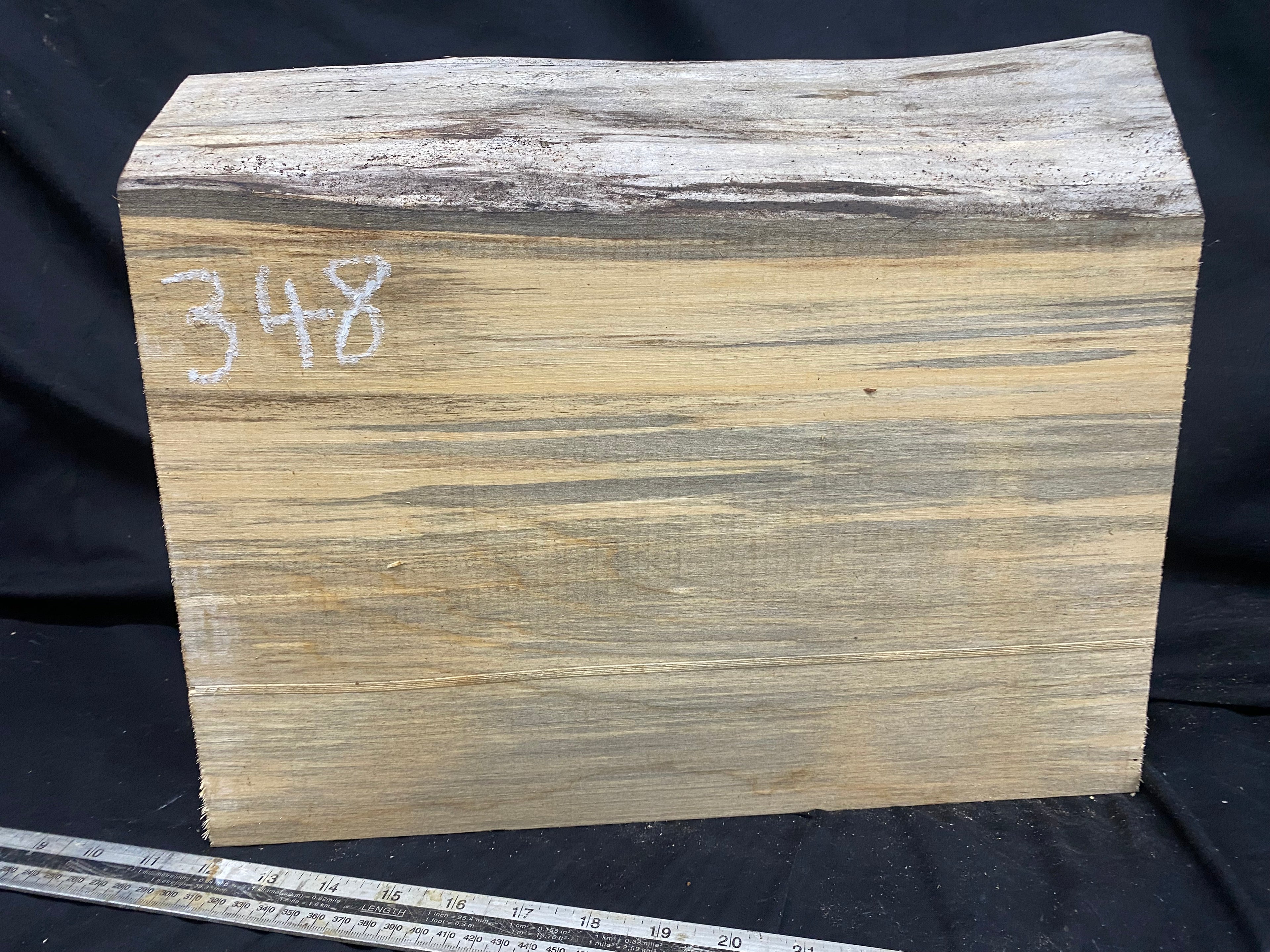 woodcarving or sculpting lime wood 391 L x 315 W x 87 D mm    (348)