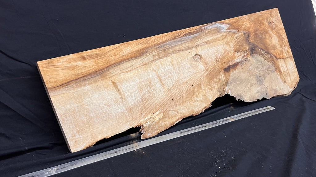 Spalted hornbeam resin table project 1199 L x 440 W x 40 D mm  (643)