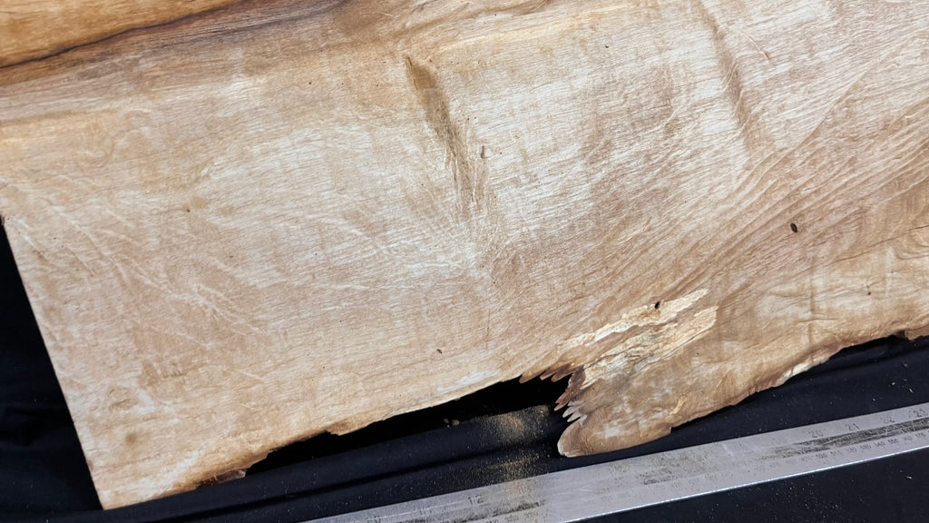 Spalted hornbeam resin table project 1199 L x 440 W x 40 D mm  (643)