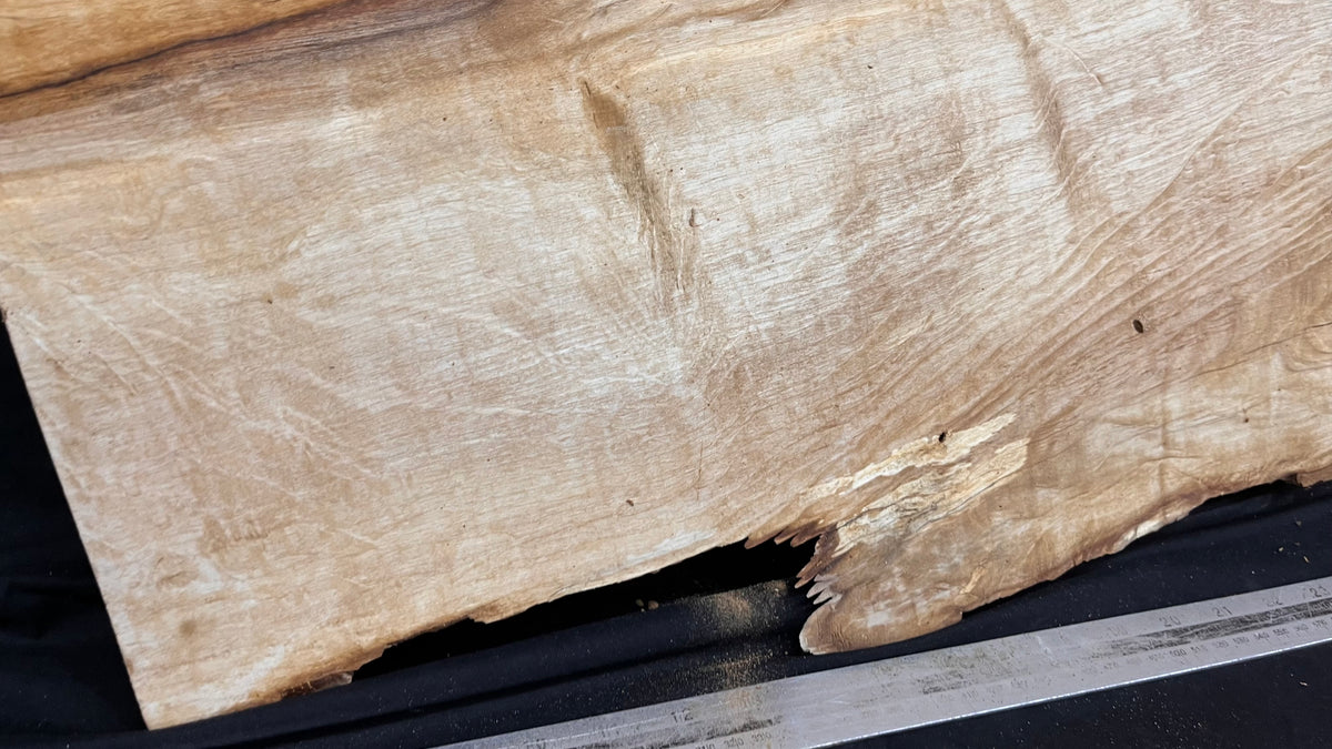 Spalted hornbeam resin table project 1199 L x 440 W x 40 D mm  (643)
