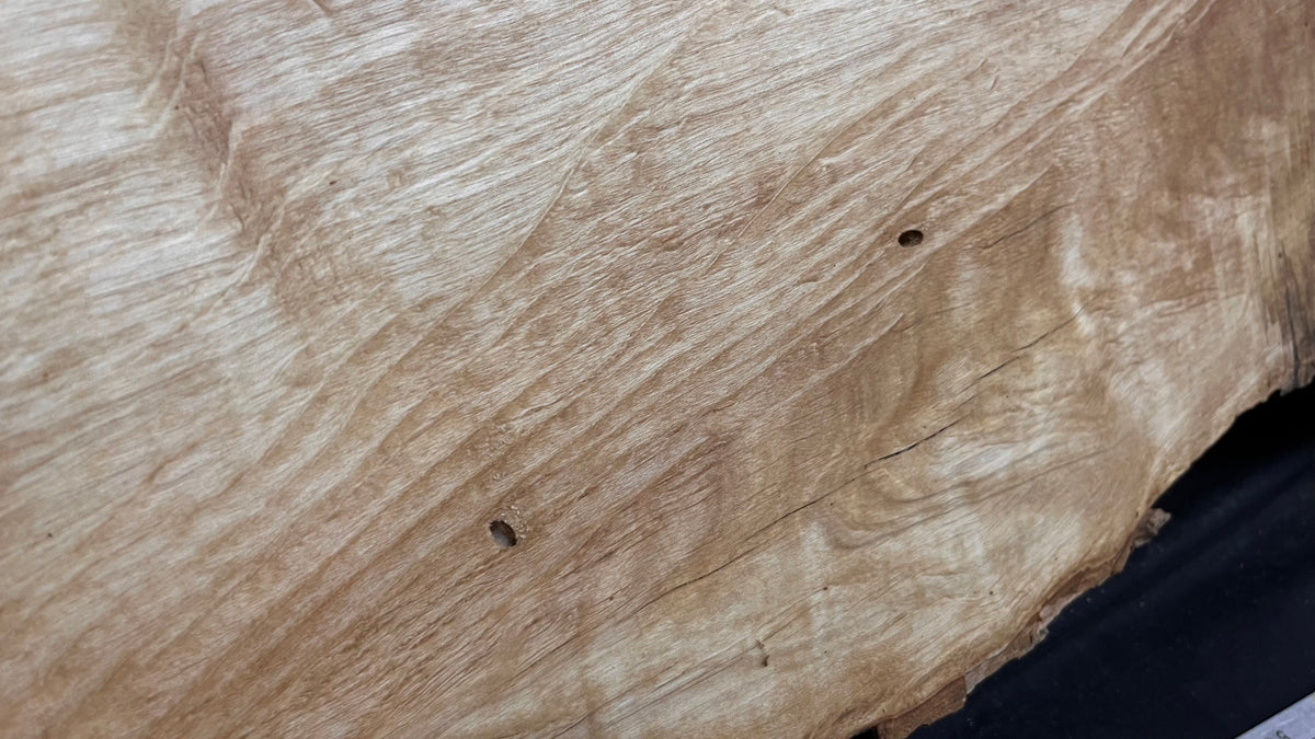 Spalted hornbeam resin table project 1199 L x 440 W x 40 D mm  (643)