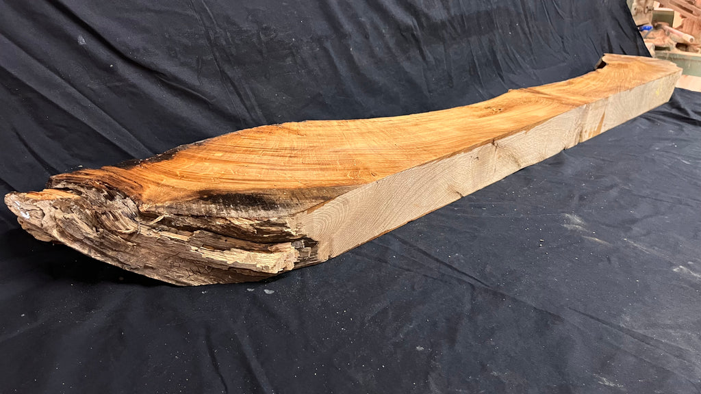Oak fire place mante piece , 1835 L x 277 W x 88 D mm     (mt652)