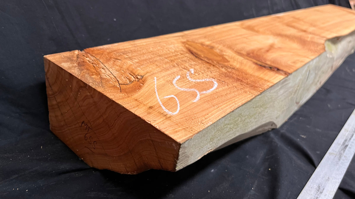 Old pine fire place mantle piece 1185 L x 197 W x 101 D mm  (655)
