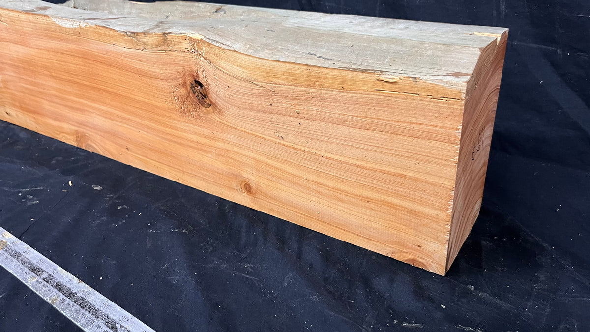 Old pine fire place mantle piece 1185 L x 197 W x 101 D mm  (655)