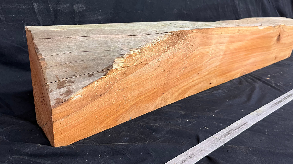 Old pine fire place mantle piece 1185 L x 197 W x 101 D mm  (655)
