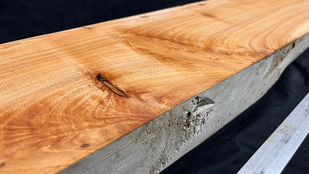 Old pine fire place mantle piece 1168 L x 200 W x 78 D mm  (mt656)