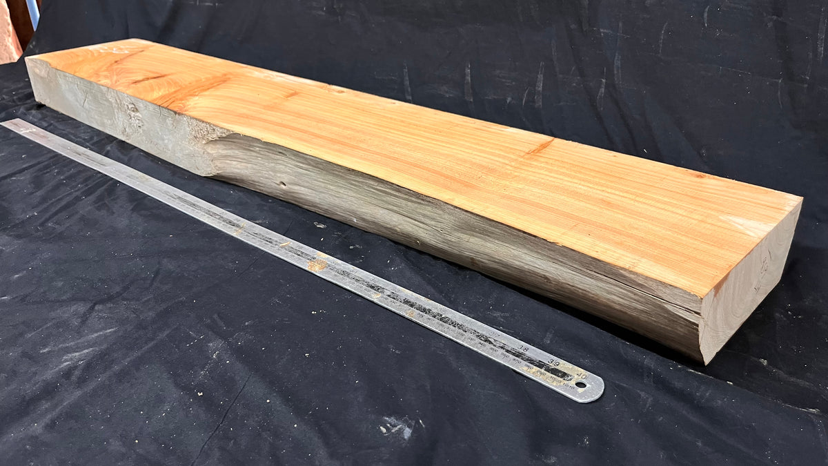 Old pine fire place mantle piece 1168 L x 200 W x 78 D mm  (mt656)